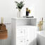 Armoire de salle de bain blanche avec 3 tiroirs et 1 porte pour répondre à vos besoins de rangement