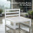 Fris 2-Piece Outdoor Aluminum Modular Sofa Chair Set with 29" Wide Seats and Cushions-1784757941-1784757940