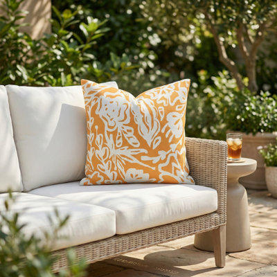 Indoor Outdoor Throw Pillows Stain-Resistant Machine Wash Recycled Polyester-Patio Porch Living Room