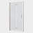 1 3/8" Adjustment,Universal Pivot Shower Door, With 1/4" Tempered Glass Finish 3672, Shower Door-123698752