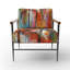 Popart Palm Trees I - Chaise rembourrée avec accents floraux-1729446063