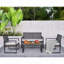 Ensemble de meubles de patio 4 pièces avec balcon et véranda