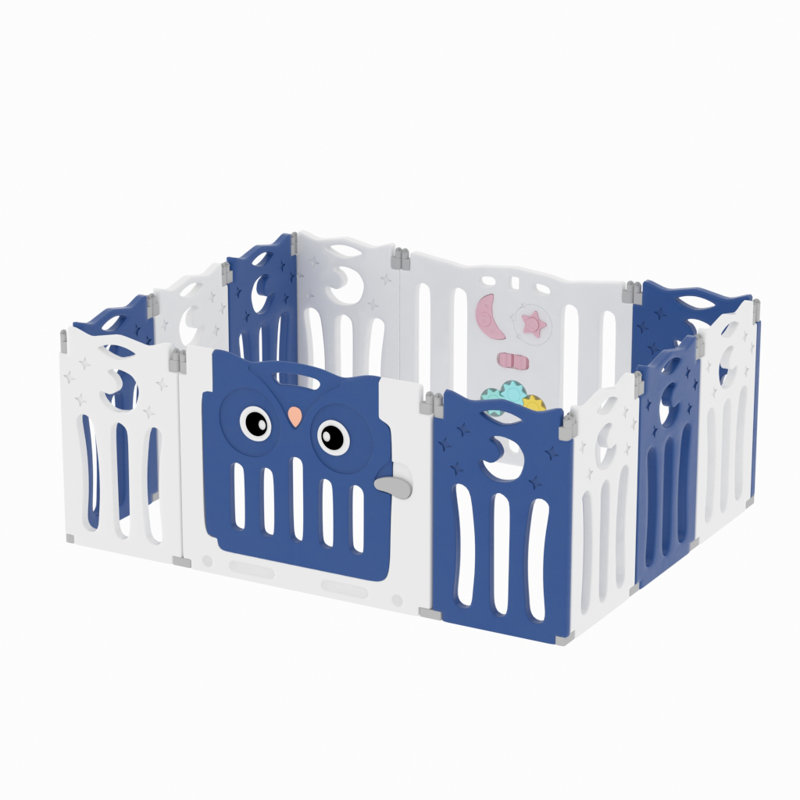 Planas Safety Gate, 63cm H x 143cm W x 143cm D, Blue/White