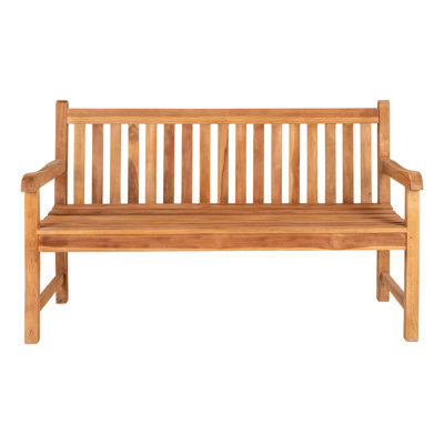Wheeler Solid Wood Teak Outdoor Bench