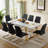 Neithen 8 - Person Dining Set, Modern Rectangular Dining Table Set with 8 Luxury Faux Leather Dining Chairs-1916020460-1916020467