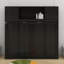 Lit escamotable double avec armoires de rangement