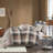 7 Piece Herringbone Comforter Set Neutral King-130720212