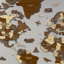 Wooden World Map Wall Art - 3D Wood Push Pin Maps - Multilayered 3D Wooden World Map-1604674381