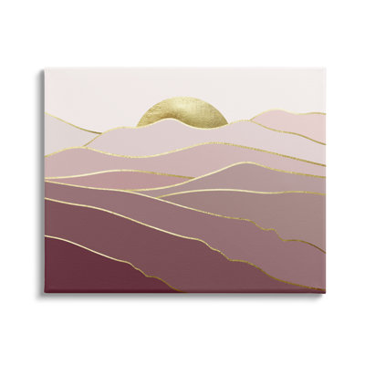 «Layered Pink Glam Mountain Peaks Floater» par Urban Epiphany
