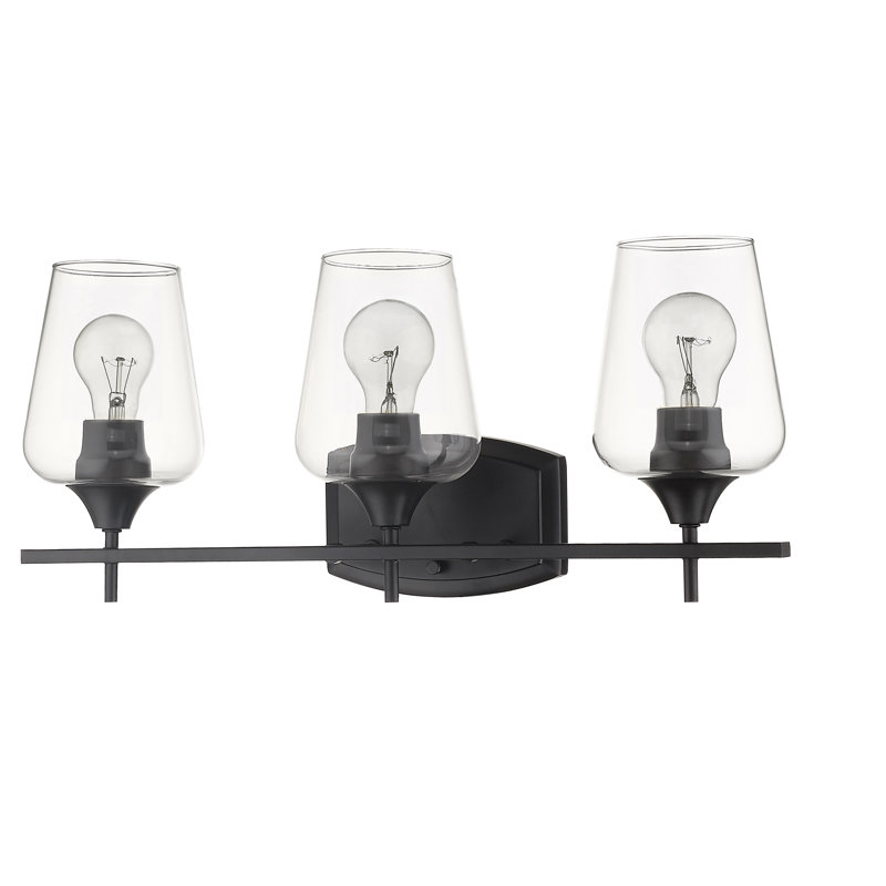 Dahlya 3 - Light Dimmable Vanity Light, Matte Black