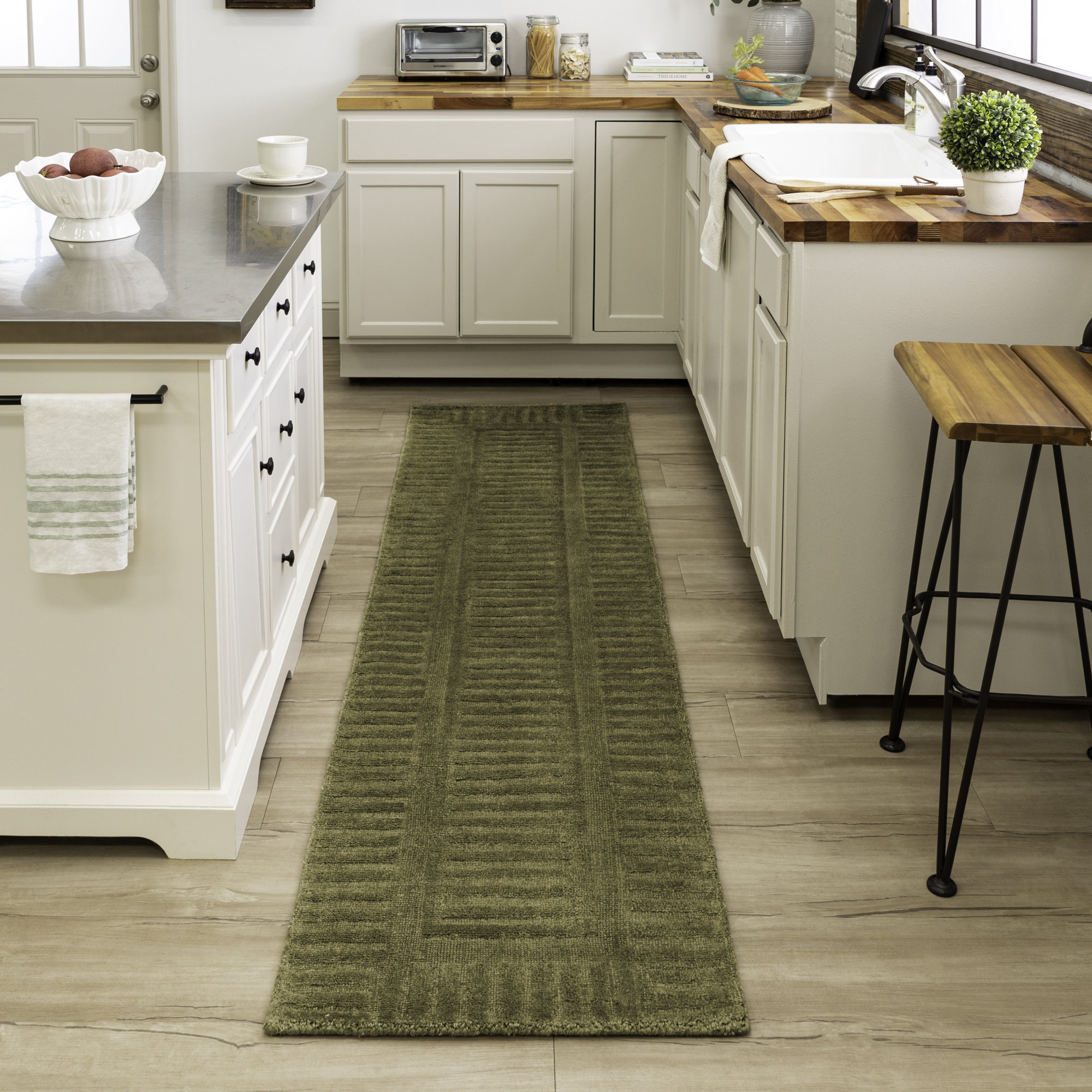 Karastan Rugs Terra Firma Area Rug, Rectangle 9' x 12', Moss 