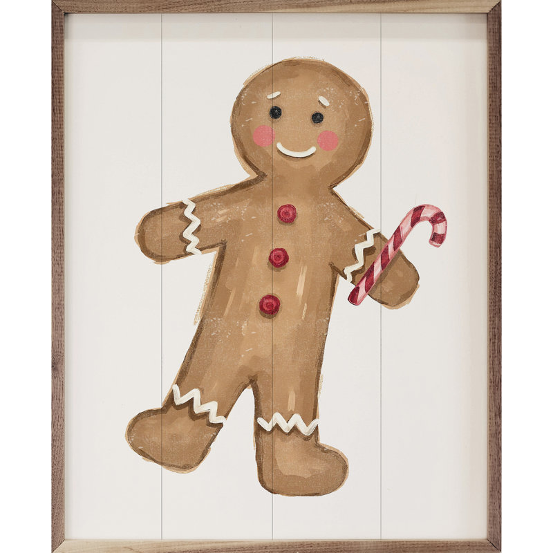 Bonhomme de pain d'épice de Noël, H 40 po x l 32 po