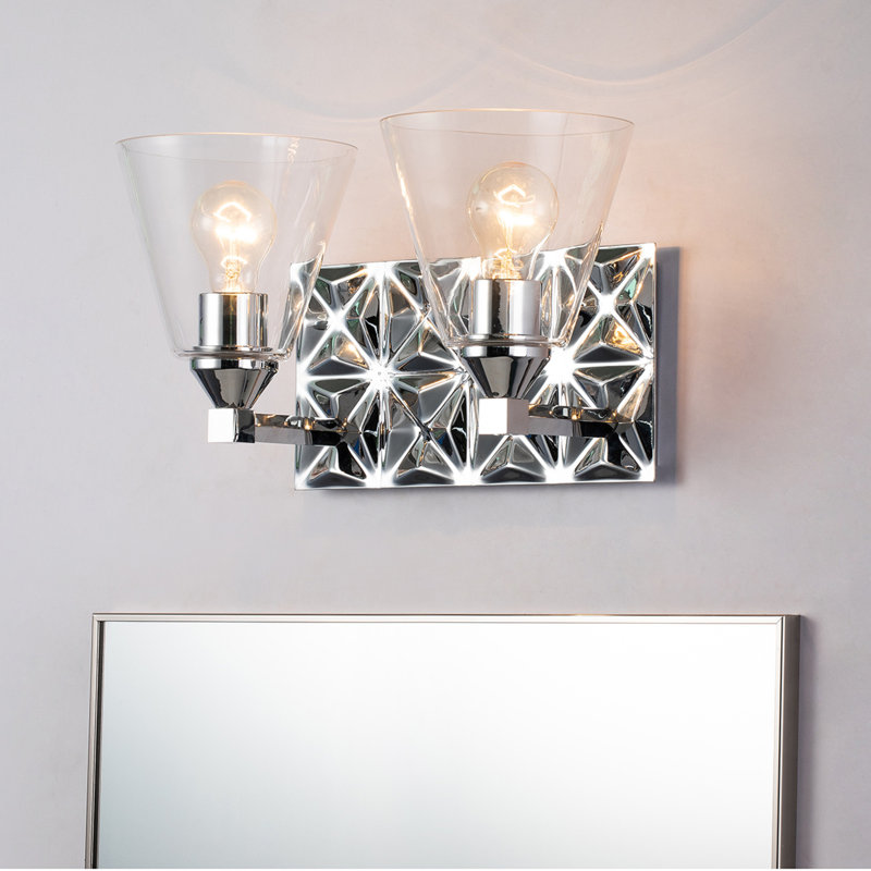 Meuble-lavabo 2 lumières Iberville, Chrome