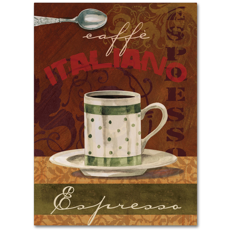 'Espresso' Graphic Art Print on Wrapped Canvas, 19" H x 14" W