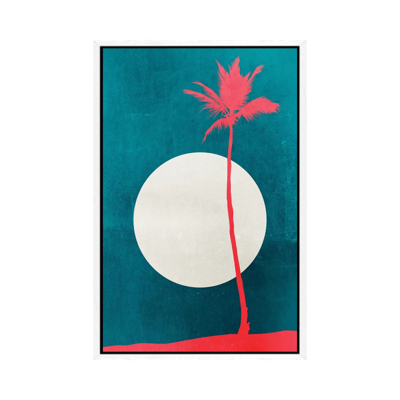 Caribbean Dreams 1 Piece Painting on Canvas, 101.6cm H x 66.04cm W x 3.81cm D, White Floater Framed