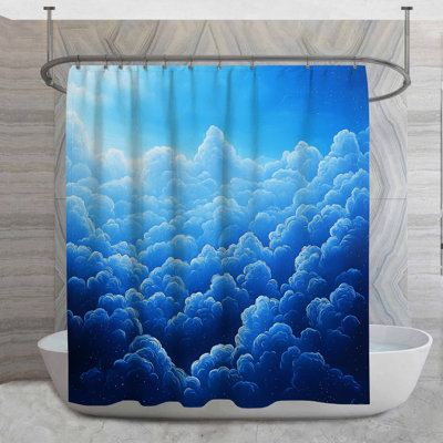 Rideau de douche Clouds - Minimaliste