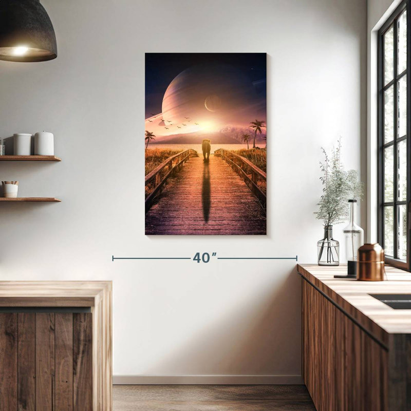 Brampt Walking To Nowhere, 39" H x 26" W