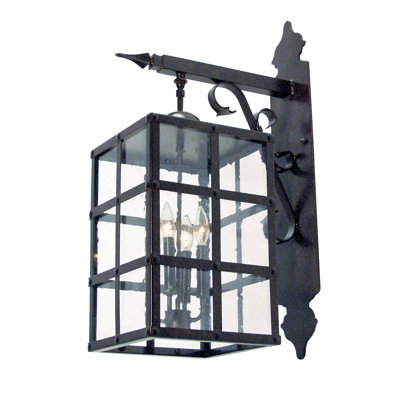 Baretta Steel Candle Wall Light
