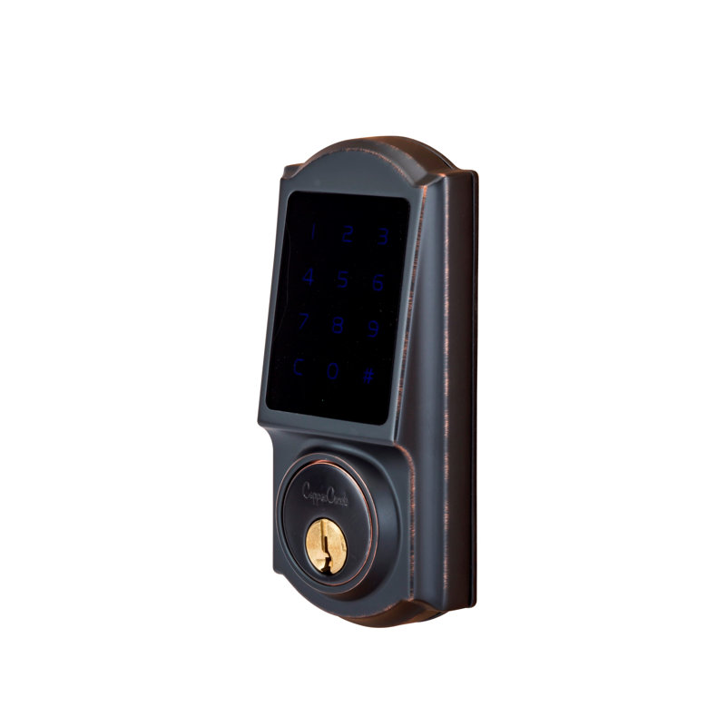 Verrou électronique à entrée sans clé à home "z wave" nexia certifié " Heritage, Bronze toscan