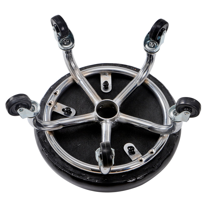Black Low Rolling Stool with Wheels Heavy-Duty Sturdy 360 Degree Rotating Low to Ground Acubest