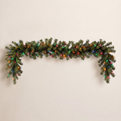 108" Pre-Lit Fir Christmas Garland