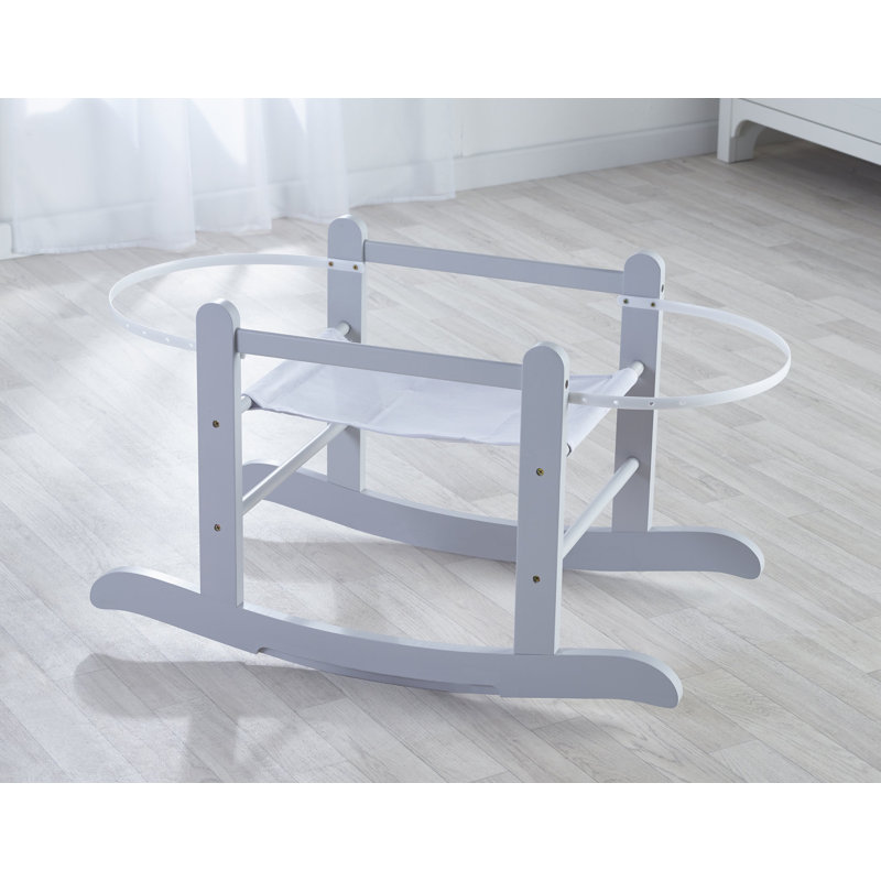 Chester Rocking Moses Basket Stand, Dove Grey