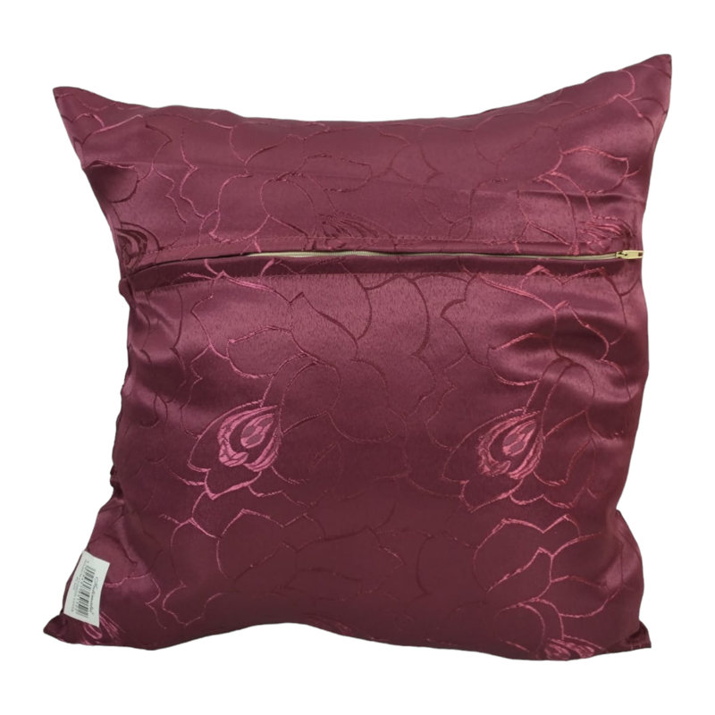Latham Indoor / Outdoor Floral Purple Square Throw Cushion Cover Pack Of 4