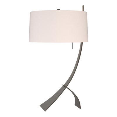 Stasis 28.3" Metallic Arched Table Lamp