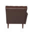 Chaise longue capitonnée en similicuir avec coussin-2020917216
