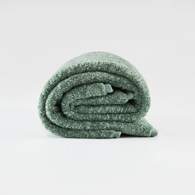 Brooklyn Loom Heathered Sherpa Throw Blanket