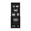 Bibliothèque à double porte, bureau, noir-35300408