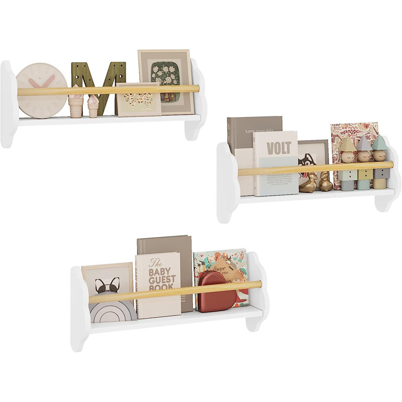 Elysburg 3 Piece Floating Shelf, 23cm H x 55cm W x 12.7cm D