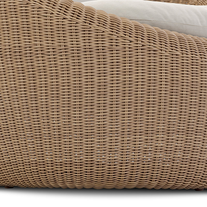 Chaise longue d'extérieur tissée à la main Nest