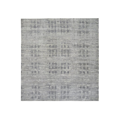 Tapis carré gris clair en laine naturelle 14 pi x 14 pi 9F18A98976D941B1856112171AFB3198