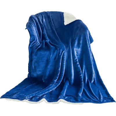 Sherpa Fleece Blanket Throw