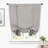 Makale Faux Linen  Textured Solid Color Blackout Tie Up Curtain for Kitchen Decorative Adjustable Balloon Rod Pocket Window Linen Curtain 1 Panel-761773020-761773027