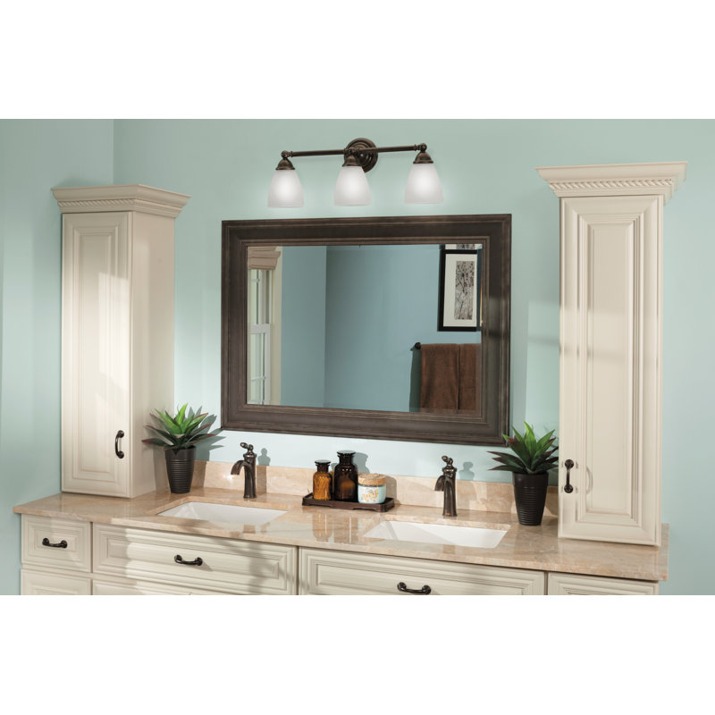Éclairage pour salle de bain 3 lumières Brantford, Bronze huilé