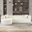 Canapé modulaire de style moderne, canapé modulaire en éponge, canapé modulaire en L avec canapé incurvé élégant et tissu chenille luxueux, 2 coussins décoratifs pour le salon-174887892