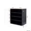 Led Shoe Storage Container - 4 Tier Stackable Wooden Box With Glass Door For Sneakers & Tempered Display-1068289080