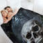 Jeté en flanelle de luxe Skull-133686420