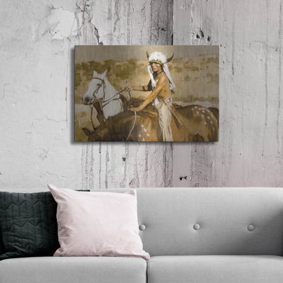 «Proc Procure» par J.E. Knauf, Charlton Home®, art mural en métal, 24 po x 16 po