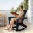 Bergues All-weather Resistant Hdpe Plastic Oversize Rocking Adirondack Chair