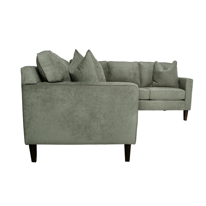 Canapé modulaire 93 po, Vert / gris / brun, Face à la droite