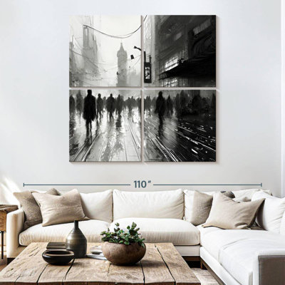 Sireci Crowd In Foggy City