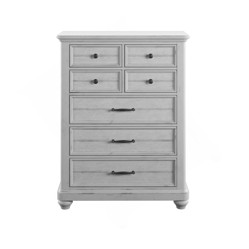 Commode 7 tiroirs grise