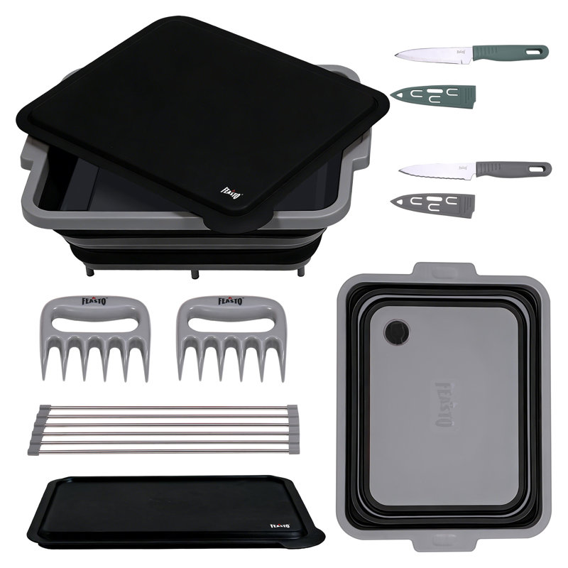 Barbecue au charbon Feasto avec barbecue pliable