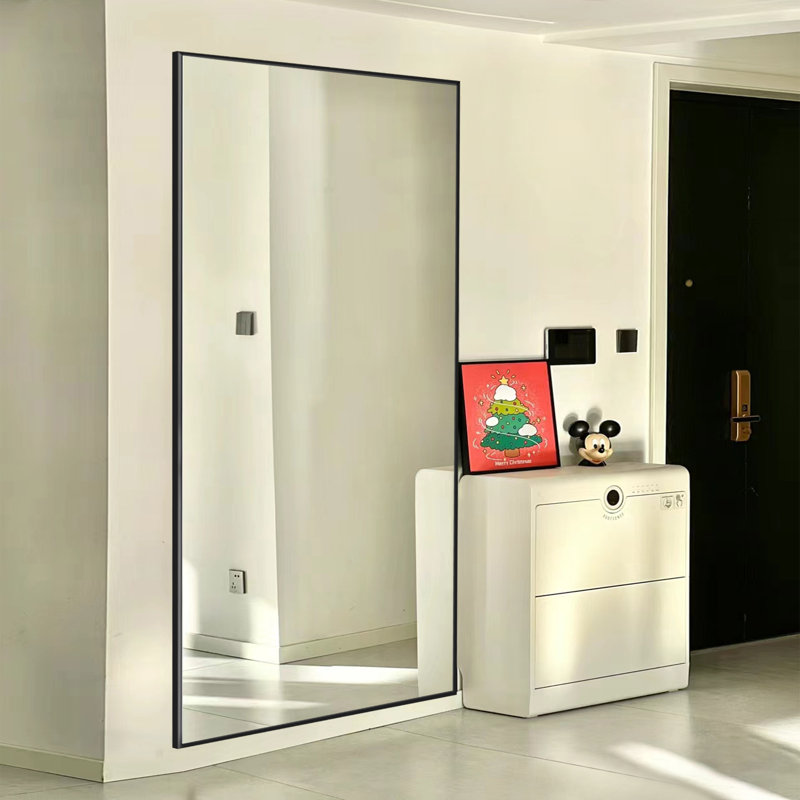 Miroir pleine grandeur Vertell, 71 po x 28 po, Noir mat