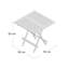 Liliana Square Teak Folding Outdoor Coffee Table , 50cm cm W 50cm cm D