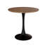 Élégante table de salle à manger ronde en noyer au design contemporain en MDF, parfaite pour les petites salles à manger