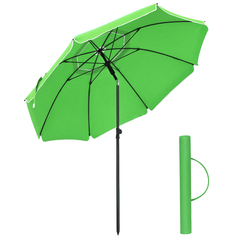 Dow 160cm Beach Parasol, Green
